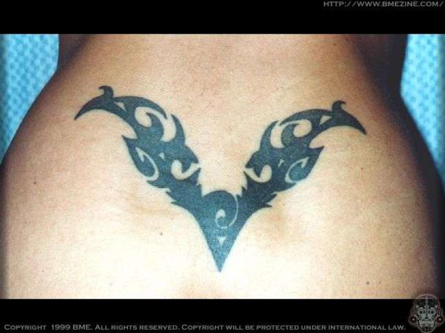 Poze Poze Tatuaje. Modele de Tatuaje (foto) - Tribal pe spate in V