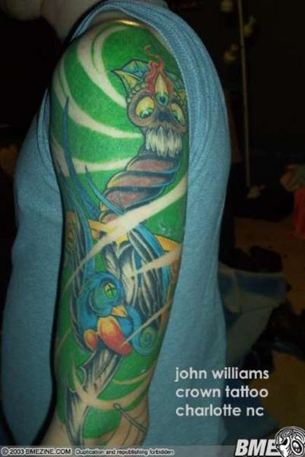 Poze Poze Tatuaje. Modele de Tatuaje (foto) - Mana verde colorata