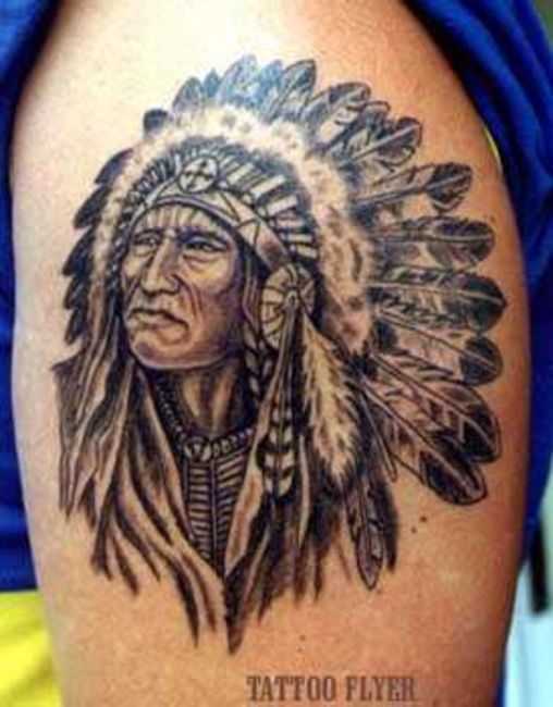 Poze Poze Tatuaje. Modele de Tatuaje (foto) - Indian pe brat