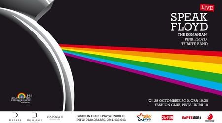 Concert tribut Pink Floyd cu Speak Floyd in Fashion Club Cluj