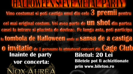 Petrecere de Halloween in Cage Club Bucuresti