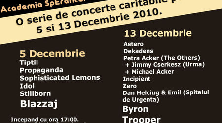 Academia SpErantei: Concert rock caritabil in Club Control