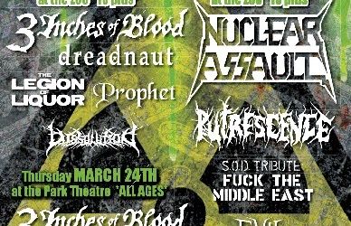 Nuclear Assault si 3 Inches Of Blood confirmati pentru Manitoba Metalfest 2011