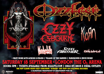 Filmari cu Ozzy Osbourne la Ozzfest Anglia 2010