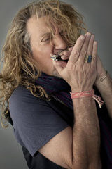 Filmari si interviu cu Robert Plant la Letterman