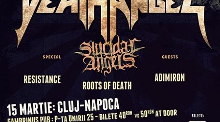 Reminder: Concerte Death Angel si Suicidal Angels in Bucuresti si Cluj-Napoca