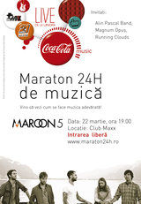 Maratonul Coca-Cola Music 24h cu Maroon 5 continua