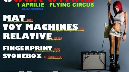 Concert Relative, Toy Machines si altii in Flying Circus din Cluj