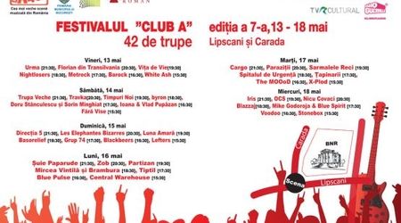 Programul festivalului Club A in Centrul Vechi din Bucuresti