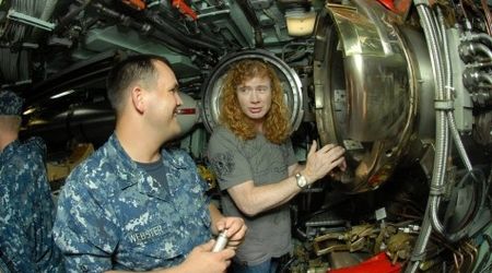 Megadeth au vizitat un submarin (foto)