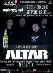 Concert de lansare album Altar in Underground Pub din Iasi