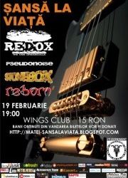 Concert Reborn, Redox, Pseudonoise si Stonebox pentru Matei in Wings