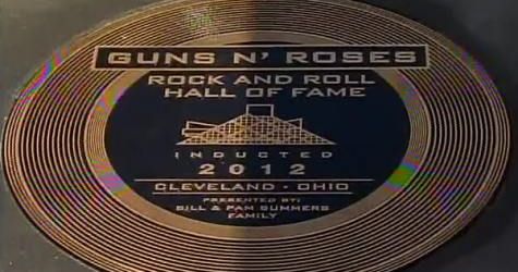 Filmari cu GUNS N ROSES la Rock and Roll Hall Of Fame