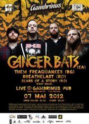 Concert CANCER BATS luni in Gambrinus Pub din Cluj