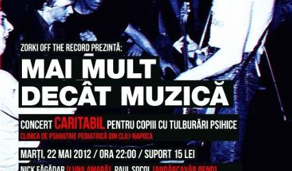 Mai mult decat Muzica: eveniment caritabil in Zorki Off The Record Cluj