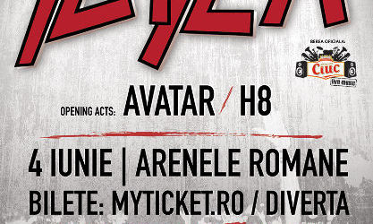 Concert Slayer luni la Bucuresti: Program si reguli de acces