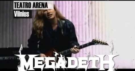 Filmari cu Megadeth in Lituania