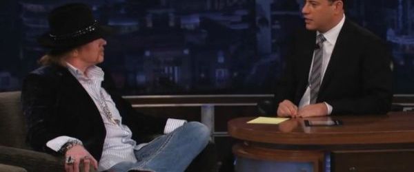 Axl Rose, aparitie rara la Jimmy Kimmel Live (video)
