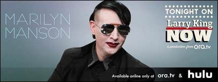 Marilyn Manson, interviu cu Larry King (video)