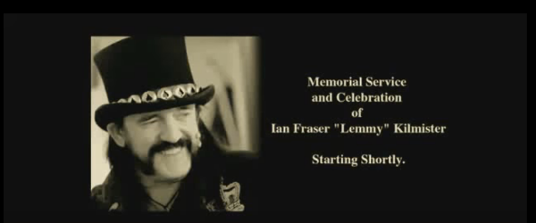 Intreaga ceremonie de comemorare a lui Lemmy a fost postata online