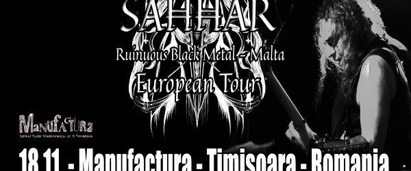 Seara de black metal cu trupa Sahhar din Malta, LIVE in Manufactura