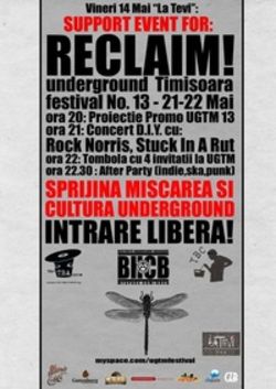 Concert in sprijinul Reclaim Underground Timisoara Festival nr. 13 in Cluj Napoca