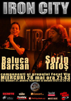 Concert Sorin Talos si Raluca Barsan in Club Iron City