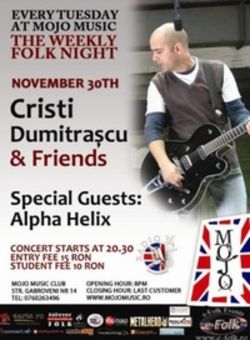 Concert Cristi Dumitrascu and friends in Mojo Club din Bucuresti
