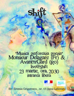 Muzica perforeaza poezia in Shift Pub din Bucuresti