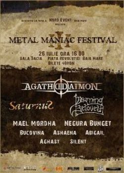 Amanat - Agathodaimon si Saturnus la Metal Maniac Festival