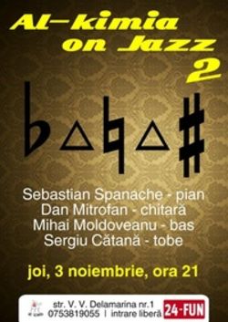 Concert de jazz in Al-kimia din Timisoara