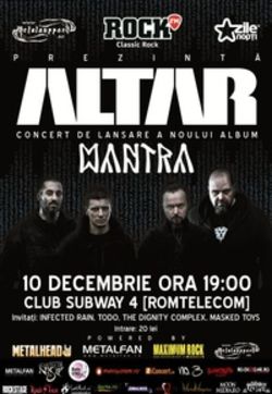 Concert de lansare album Altar in club Subway 4 din Bacau