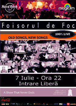 Concert Foisorul de Foc la Hard Rock Cafe
