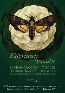 Valerinne si Faunlet in Question Mark Club pe 22 martie