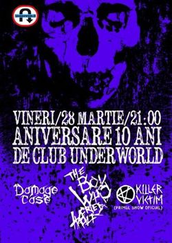 The Boy Who Cried Wolf @ Underworld Club Bucuresti