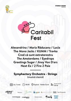 Caritabil Fest pe 1 iunie la Expirat Halele Carol