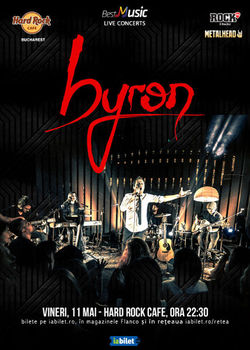 Concert byron pe 11 mai la Hard Rock Cafe