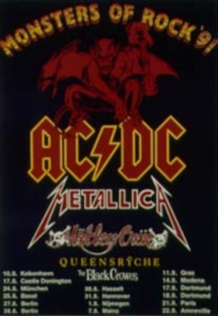 Poze Poze AC/DC - Monsters of Rock 1991