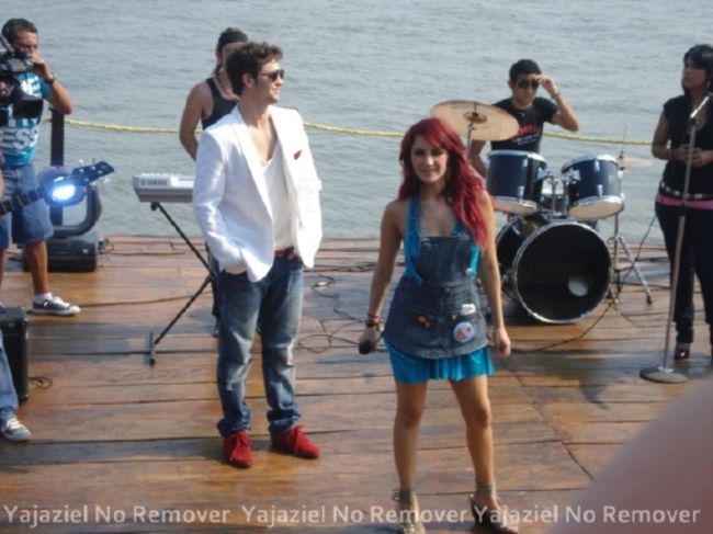 Poze Christopher Uckermann, filmari Verano de Amor - Christopher Uckermann si Dulce Maria, Verano de Amor